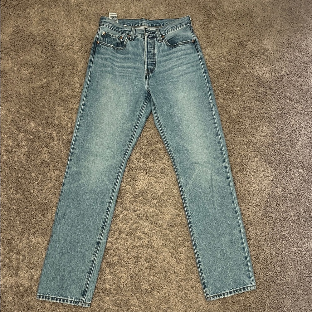 Levi's Light Blue Straight Leg Jeans